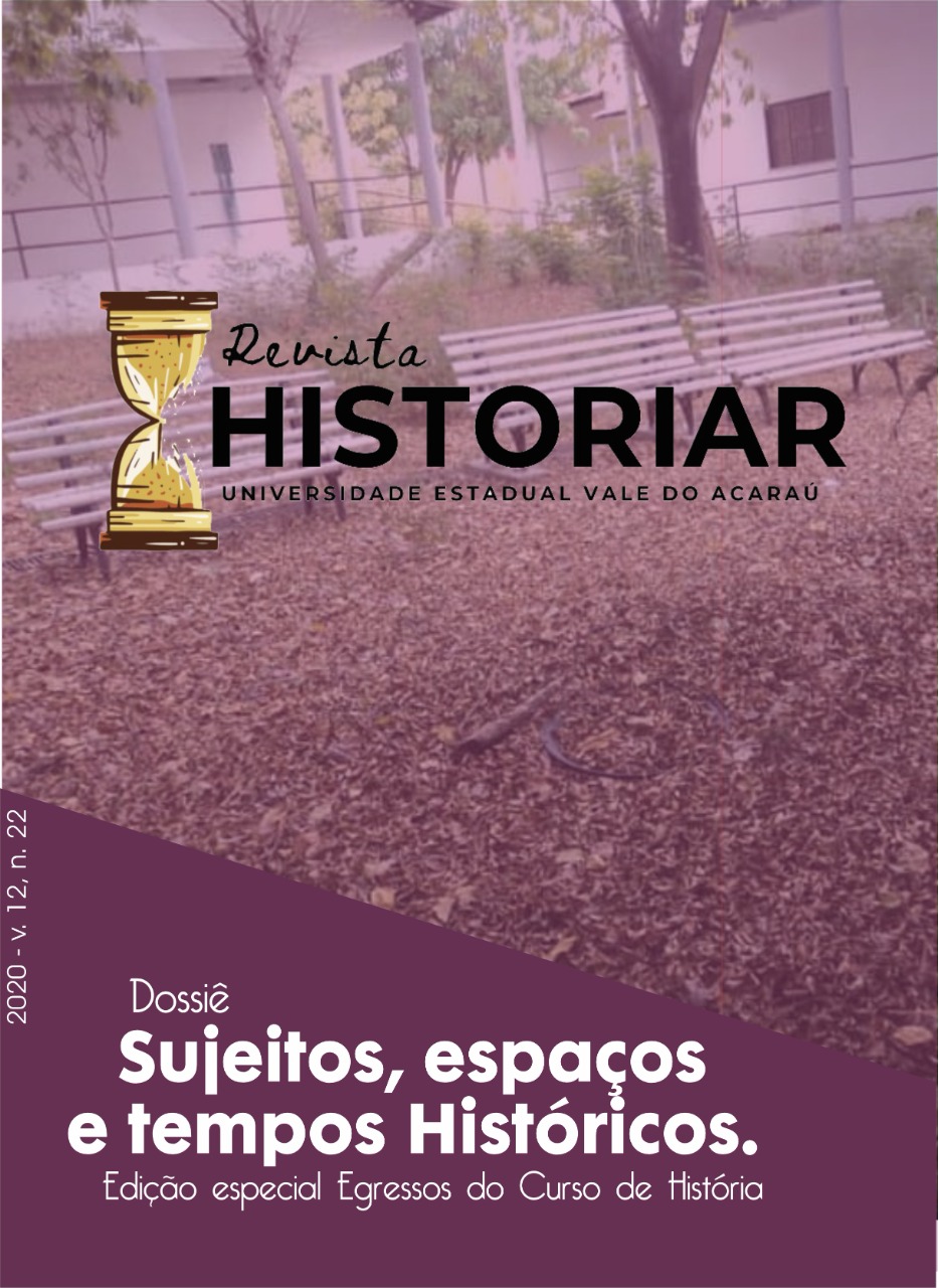 					Ver Vol. 12 Núm. 23 (2020): Sujeitos, espaços e tempos históricos. Edição Especial: egressos do curso de História
				